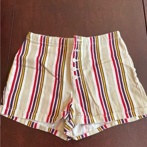 Urban outfitters striped shorts size 2
